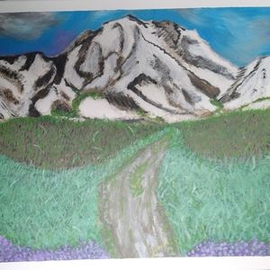 Artworks with size of 18x24, colorful paitings